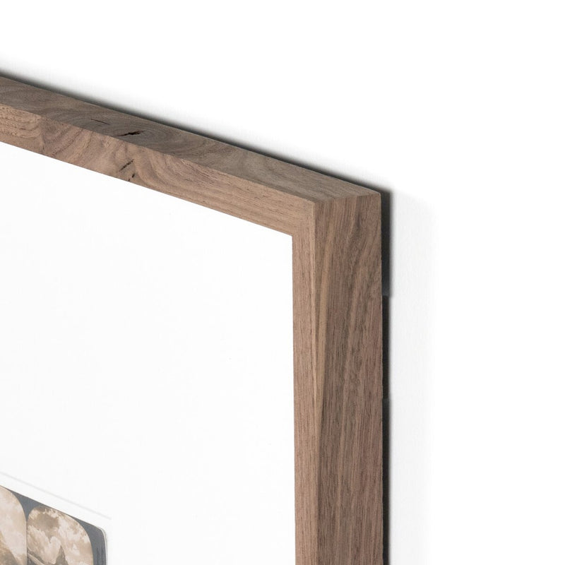 Looking At The Matterhorn by Gold Rush Art Co - Rustic Walnut