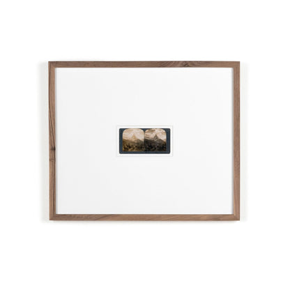 Looking At The Matterhorn by Gold Rush Art Co - Rustic Walnut