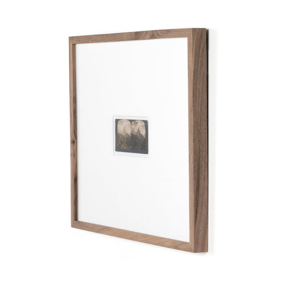 Looking At The Matterhorn by Gold Rush Art Co - Rustic Walnut