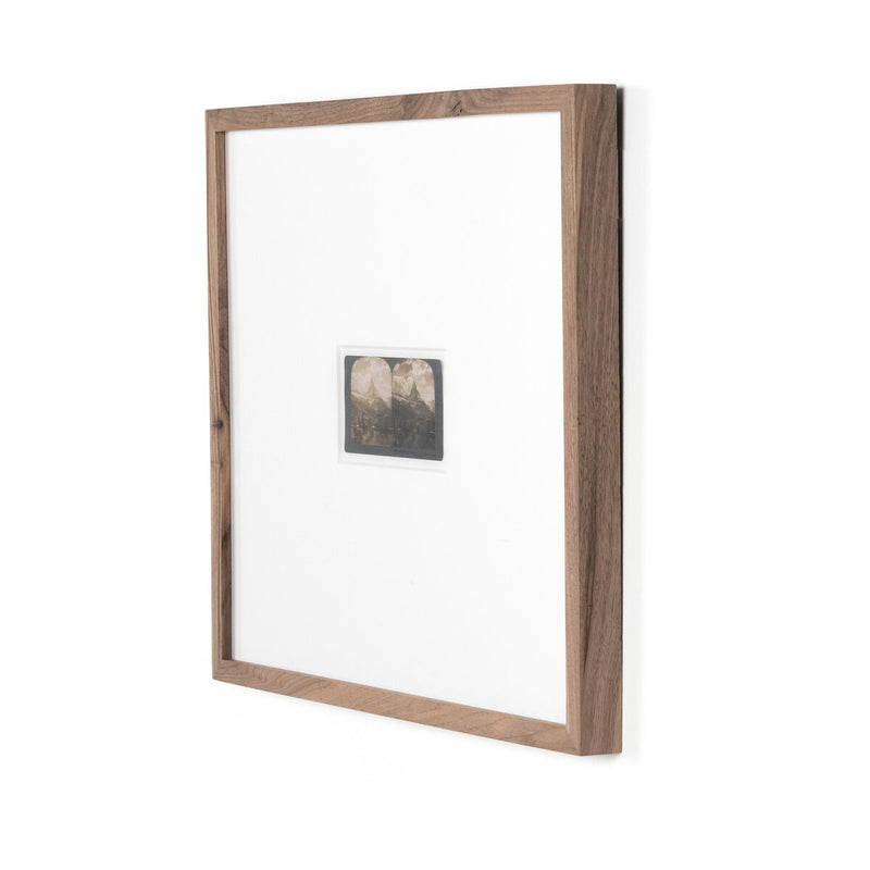 Looking At The Matterhorn by Gold Rush Art Co - Rustic Walnut