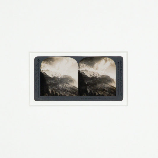 Swiss Alps by Gold Rush Art Co - Rustic Walnut