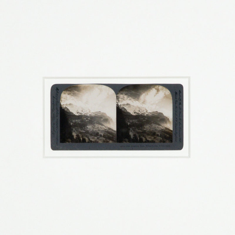 Swiss Alps by Gold Rush Art Co - Rustic Walnut