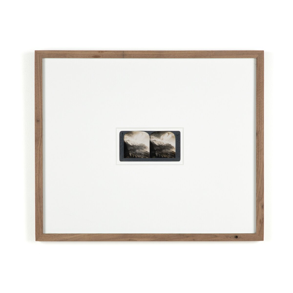 Swiss Alps by Gold Rush Art Co - Rustic Walnut