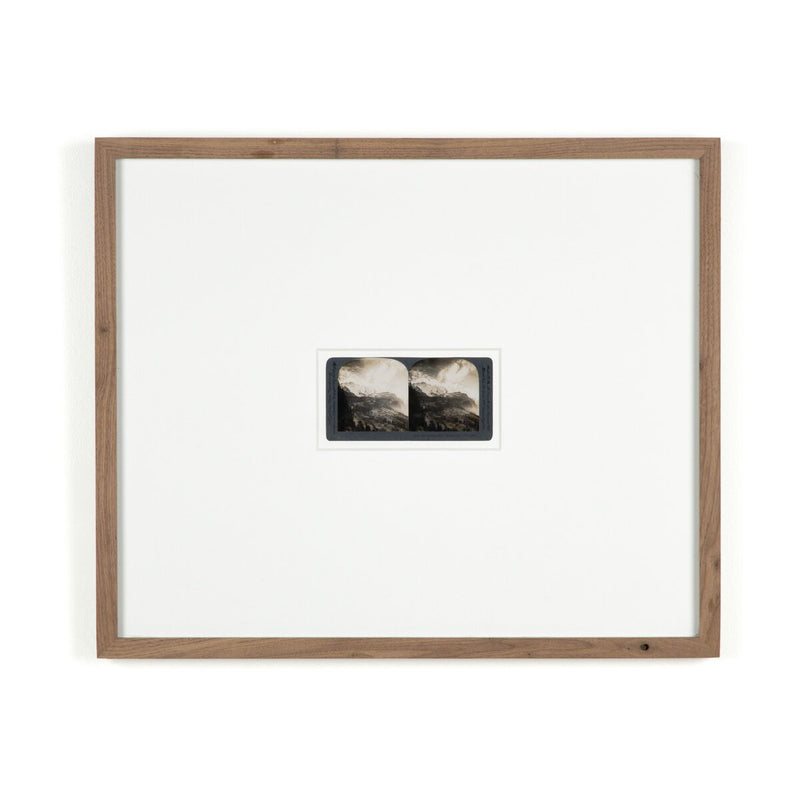 Swiss Alps by Gold Rush Art Co - Rustic Walnut