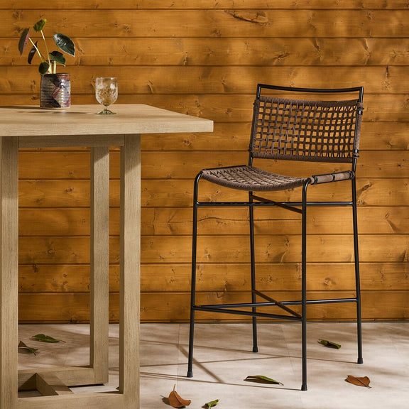 Wharton Outdoor Bar + Counter Stool - Earth Rope