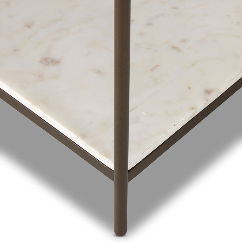Felix Large Console Table - Antique Brass