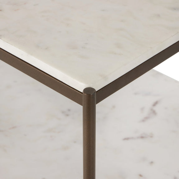 Felix Large Console Table - Antique Brass