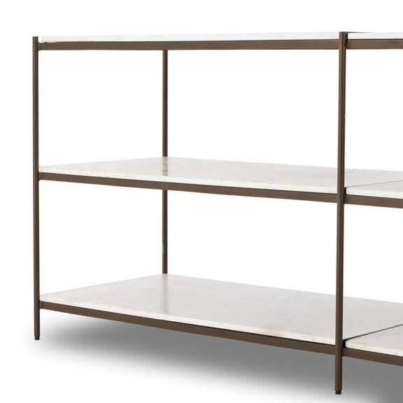 Felix Large Console Table - Antique Brass