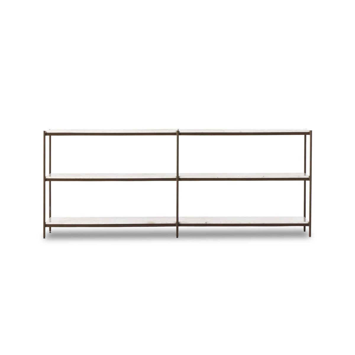 Felix Large Console Table - Antique Brass
