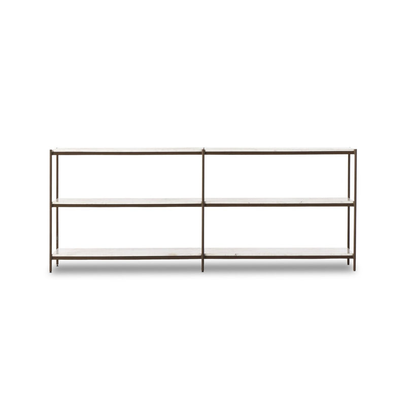 Felix Large Console Table - Antique Brass
