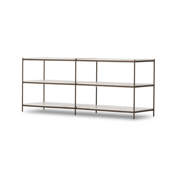 Felix Large Console Table - Antique Brass