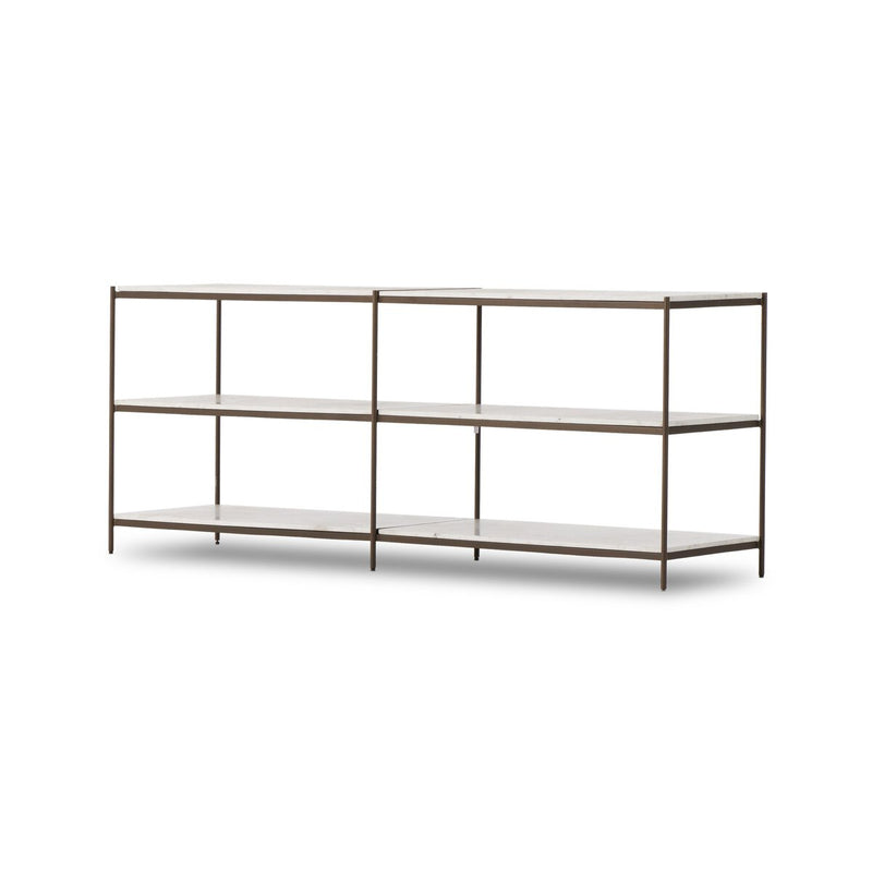 Felix Large Console Table - Antique Brass