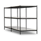 Felix Large Console Table - Hammered Grey