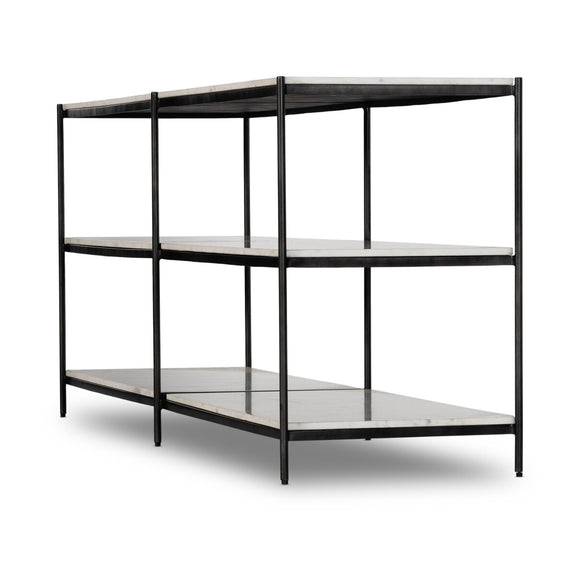 Felix Large Console Table - Hammered Grey