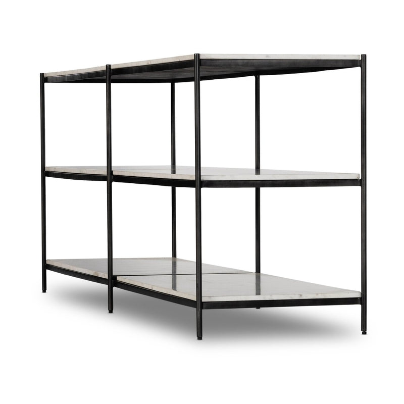 Felix Large Console Table - Hammered Grey
