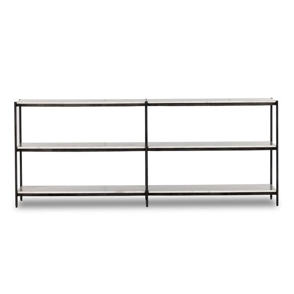 Felix Large Console Table - Hammered Grey