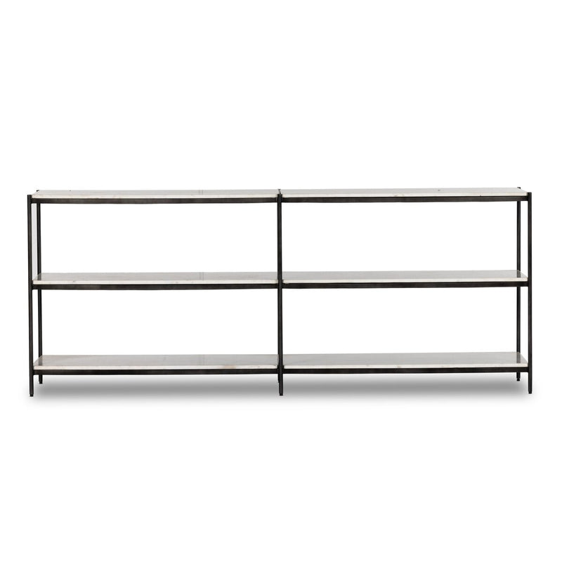 Felix Large Console Table - Hammered Grey