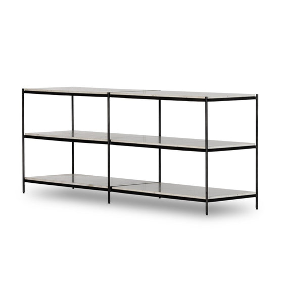 Felix Large Console Table - Hammered Grey