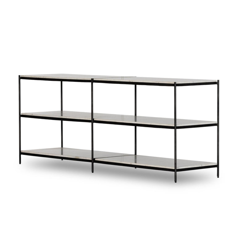 Felix Large Console Table - Hammered Grey