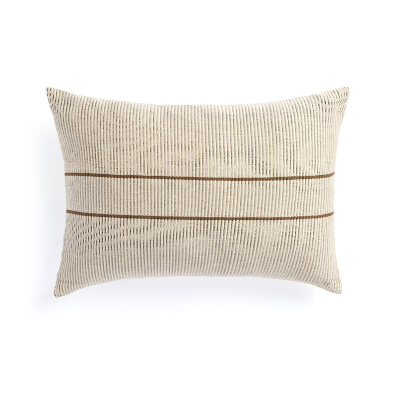 Handwoven Merido Pillow - Beige - Beige Cotton
