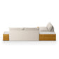 Grant Outdoor 2Pc Sectional W/ Coffee & End Tables
