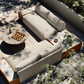 Grant Outdoor 2Pc Sectional W/ Coffee & End Tables