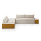 Grant Outdoor 2Pc Sectional W/ Coffee & End Tables