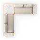 Grant Outdoor 2Pc Sectional W/ Coffee & End Tables
