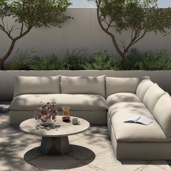 Grant Outdoor 3-Piece Sectional - Faye Sand