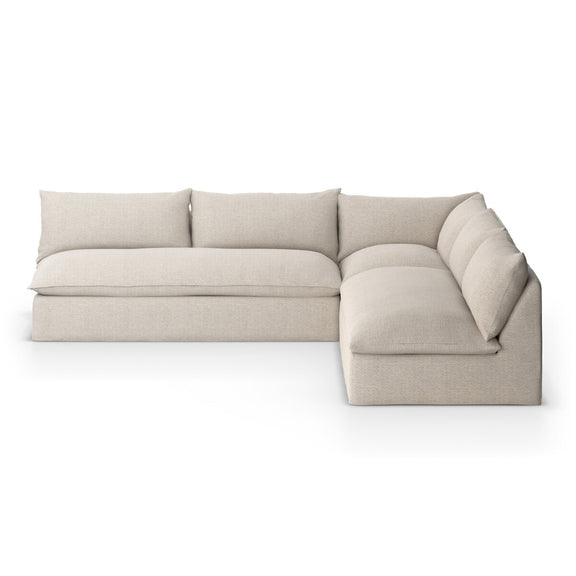 Grant Outdoor 3-Piece Sectional - Faye Sand