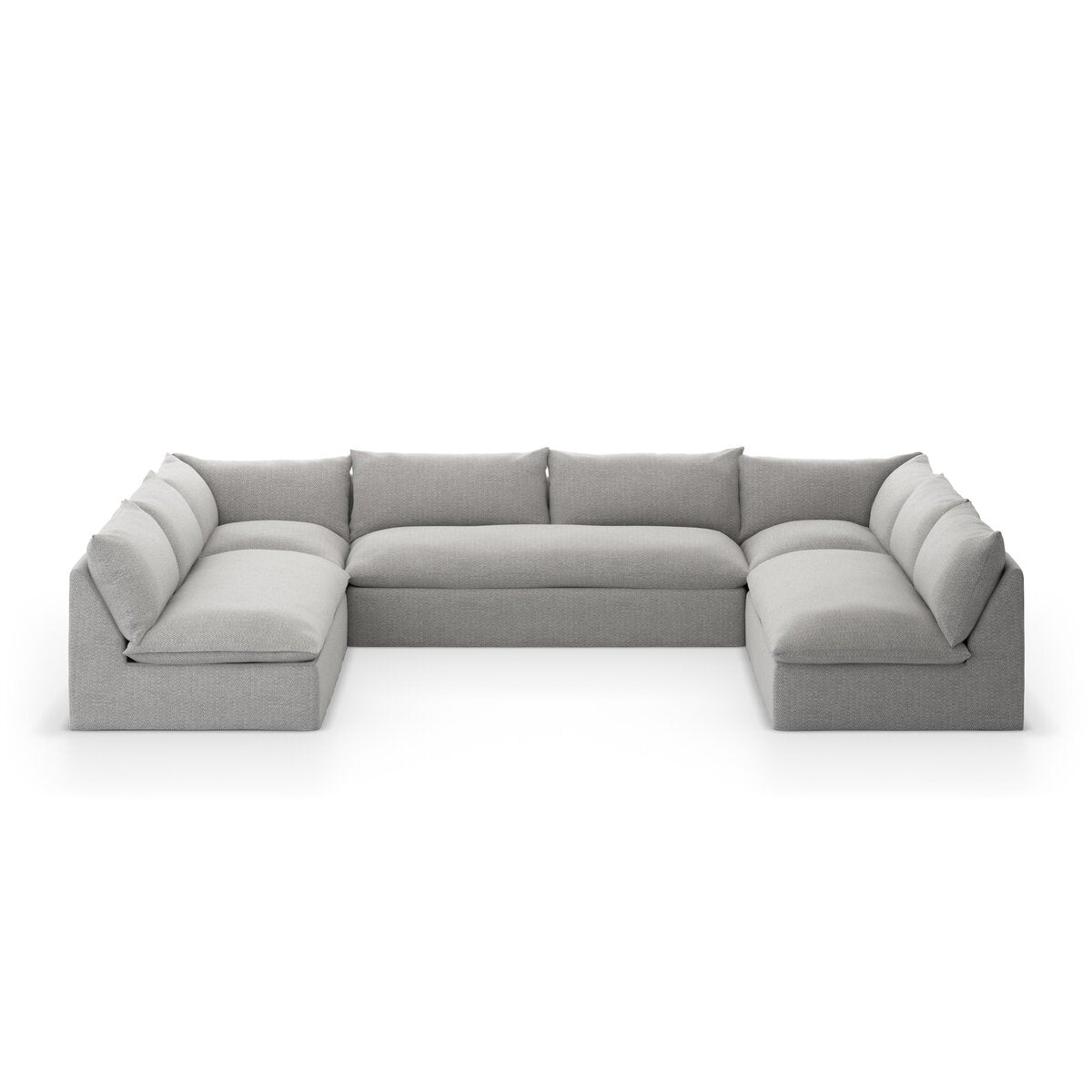 Grant Outdoor 5-Piece Sectional - Faye Ash