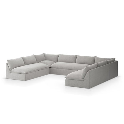 Grant Outdoor 5-Piece Sectional - Faye Ash