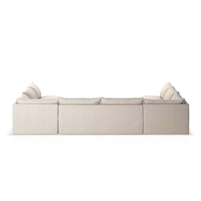 Grant Outdoor 5-Piece Sectional - Faye Sand