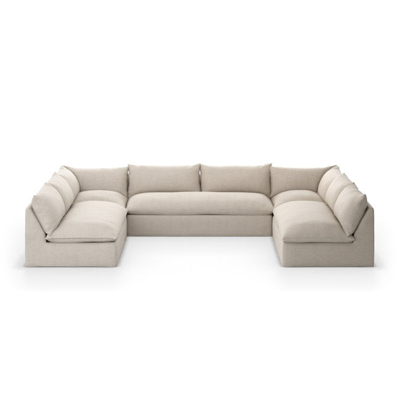 Grant Outdoor 5-Piece Sectional - Faye Sand