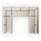 Grant Outdoor 5-Piece Sectional - Faye Sand