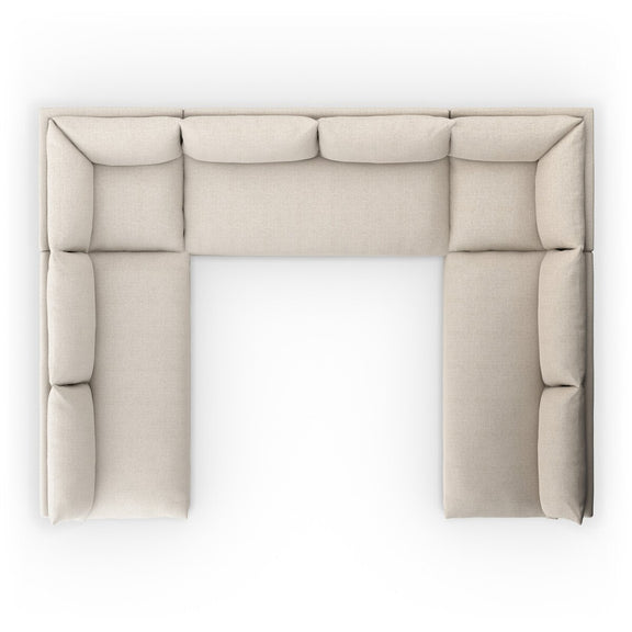 Grant Outdoor 5-Piece Sectional - Faye Sand