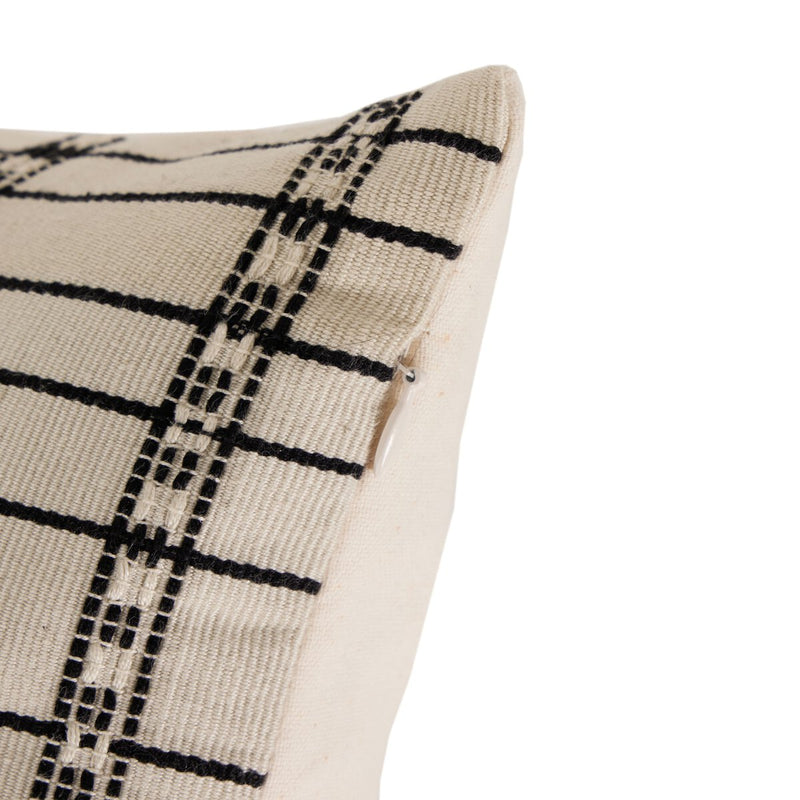 Handwoven Chiapas Pillow - Ivory Cotton