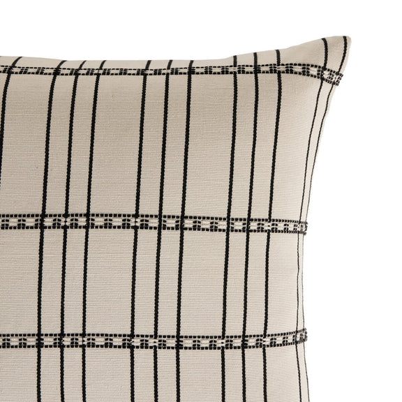 Handwoven Chiapas Pillow - Ivory Cotton