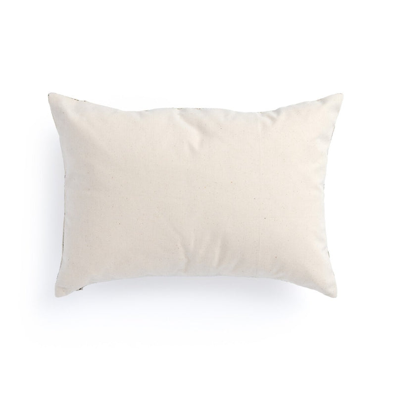 Handwoven Merido Pillow - Beige - Beige Cotton