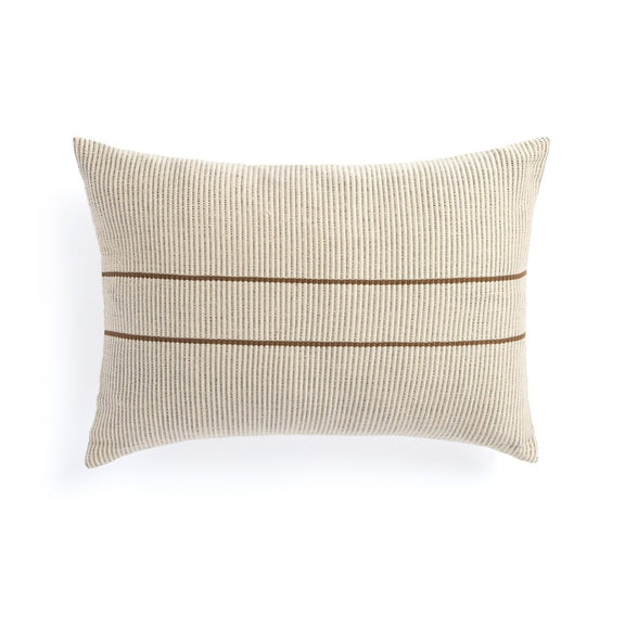 Handwoven Merido Pillow - Beige - Beige Cotton
