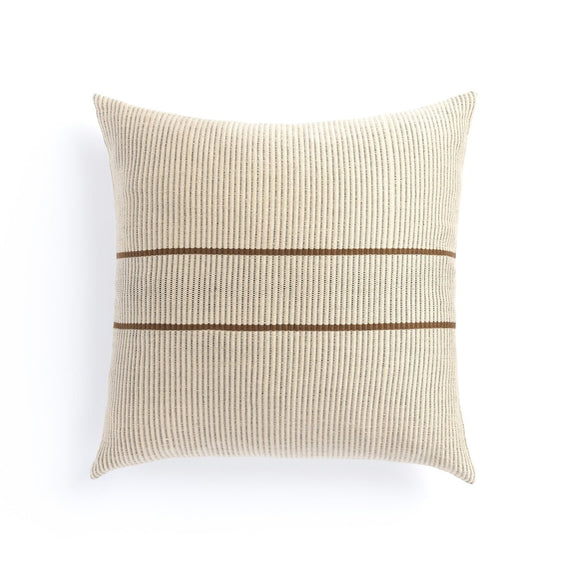 Handwoven Merido Pillow - Beige - Beige Cotton