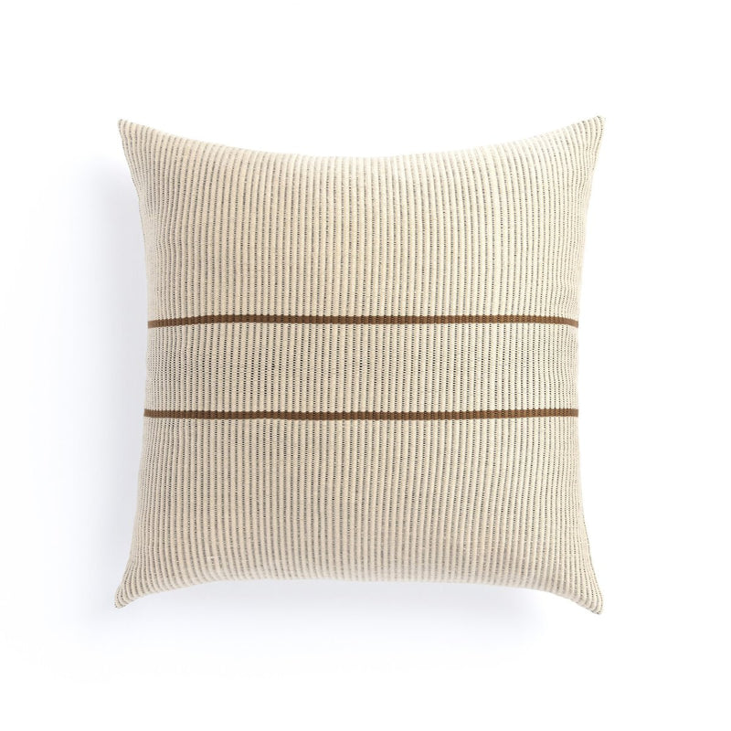 Handwoven Merido Pillow - Beige - Beige Cotton
