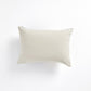 Handwoven Merido Pillow - Black - Beige Cotton