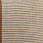 Handwoven Merido Pillow - Black - Beige Cotton