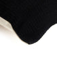 Handwoven Merido Pillow - Black - Beige Cotton