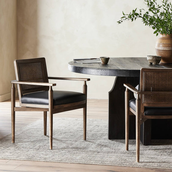 Xavier Dining Armchair - Carson Black