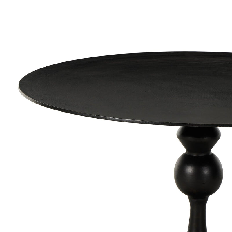 Daffin Round Bistro Table - Black Antique