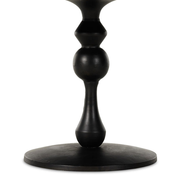 Daffin Round Bistro Table - Black Antique