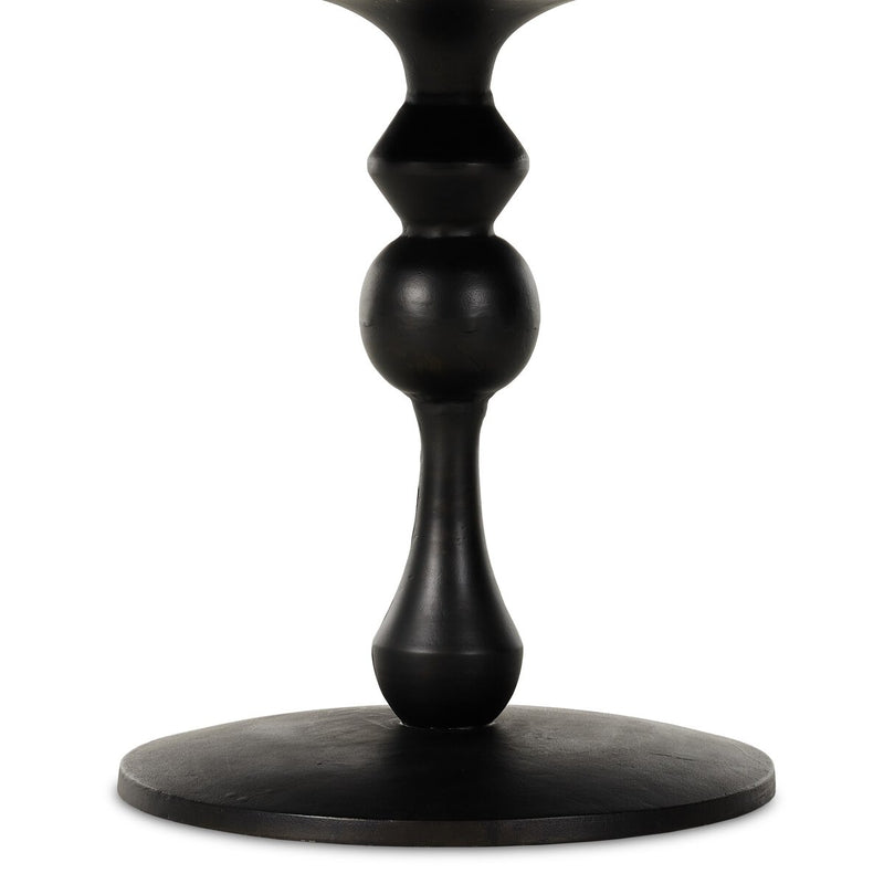 Daffin Round Bistro Table - Black Antique