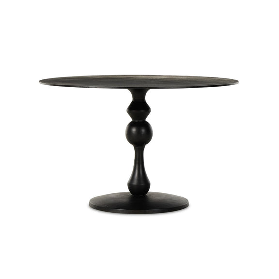 Daffin Round Bistro Table - Black Antique